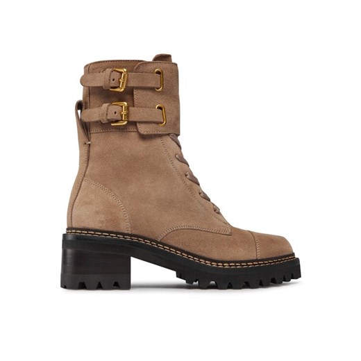 Botki See By Chloé SB33080A Brązowy ze sklepu eobuwie.pl w kategorii Botki - zdjęcie 182059069