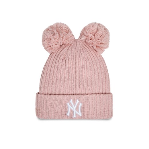 Czapka New Era Wmns Double Pom Nyy 60364289 Różowy ze sklepu eobuwie.pl w kategorii Czapki zimowe damskie - zdjęcie 182059129