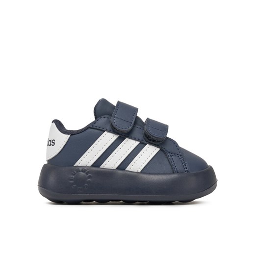 Sneakersy adidas Grand Court 2.0 JI0980 Granatowy ze sklepu eobuwie.pl w kategorii Buty sportowe dziecięce - zdjęcie 182059188