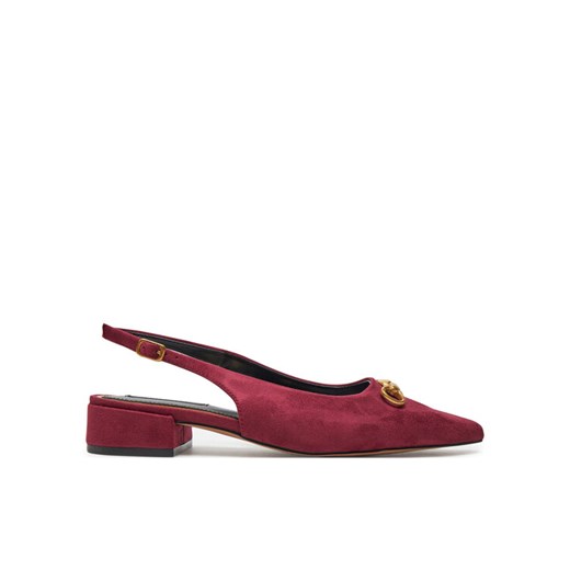 Sandały Nine West WFA2991-1 Bordowy ze sklepu eobuwie.pl w kategorii Balerinki - zdjęcie 182059199