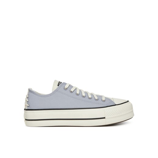 Trampki Converse Chuck Taylor All Star Lift Platform Crafted Laces A12553C Fioletowy ze sklepu eobuwie.pl w kategorii Trampki damskie - zdjęcie 182059205