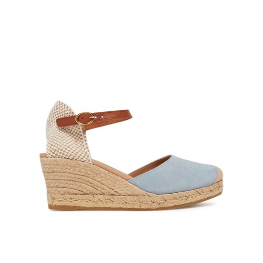 Espadryle Genuins Carina Velour G106384 Niebieski ze sklepu eobuwie.pl w kategorii Espadryle damskie - zdjęcie 182059248