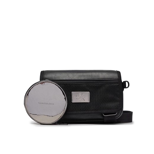 Saszetka Calvin Klein Jeans Tagged Flap Camera Bag22 K50K511386 Czarny ze sklepu eobuwie.pl w kategorii Saszetki - zdjęcie 182059275