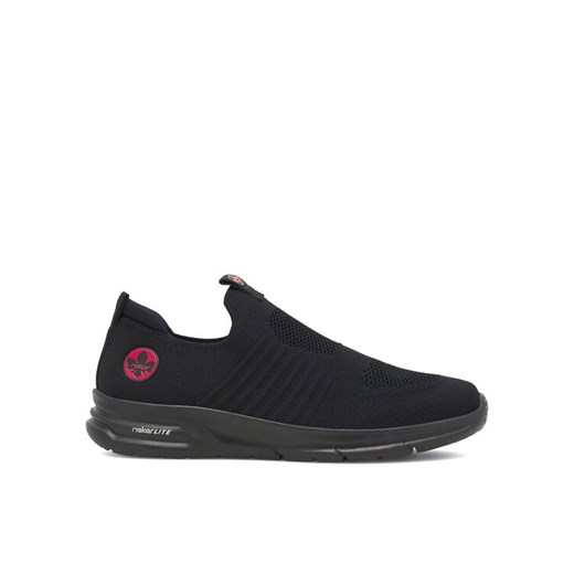 Sneakersy Rieker B7365-00 Czarny ze sklepu eobuwie.pl w kategorii Buty sportowe męskie - zdjęcie 182059386