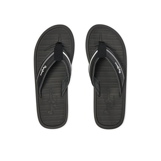 Japonki Pepe Jeans West Basic PMS70156 Czarny ze sklepu eobuwie.pl w kategorii Klapki męskie - zdjęcie 182059428