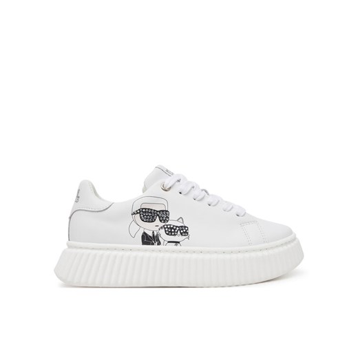 Sneakersy Karl Lagerfeld Kids Z30371 M Biały ze sklepu eobuwie.pl w kategorii Buty sportowe dziecięce - zdjęcie 182059447