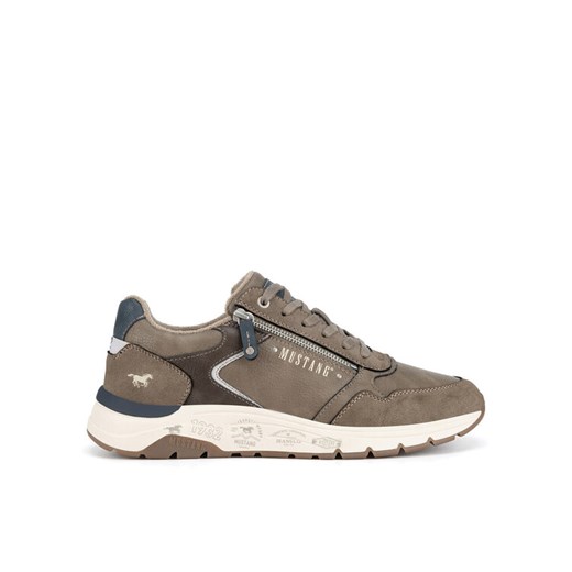 Sneakersy Mustang 4200-301 BIG Beżowy ze sklepu eobuwie.pl w kategorii Buty sportowe męskie - zdjęcie 182059579