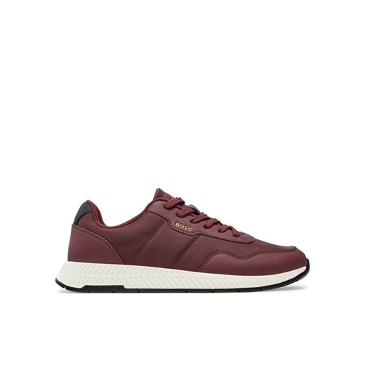 Sneakersy BOSS Titanium 50523180 Bordowy ze sklepu eobuwie.pl w kategorii Buty sportowe męskie - zdjęcie 182059736