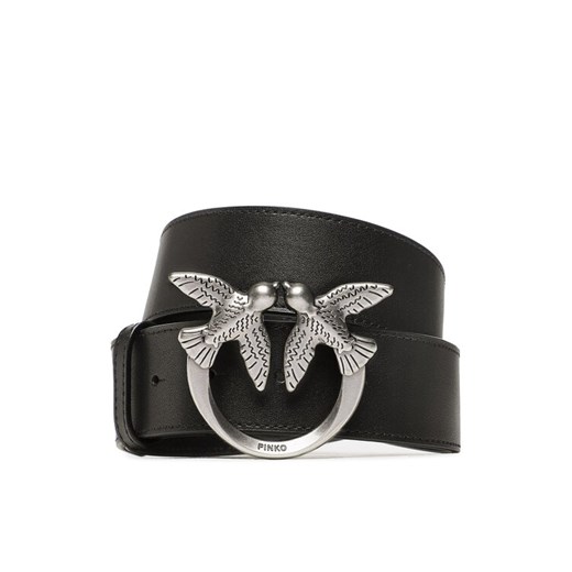 Pasek Damski Pinko Love Berry H4 Belt PE 23 PLT01 100120 A0F1 Czarny ze sklepu eobuwie.pl w kategorii Paski damskie - zdjęcie 182059838