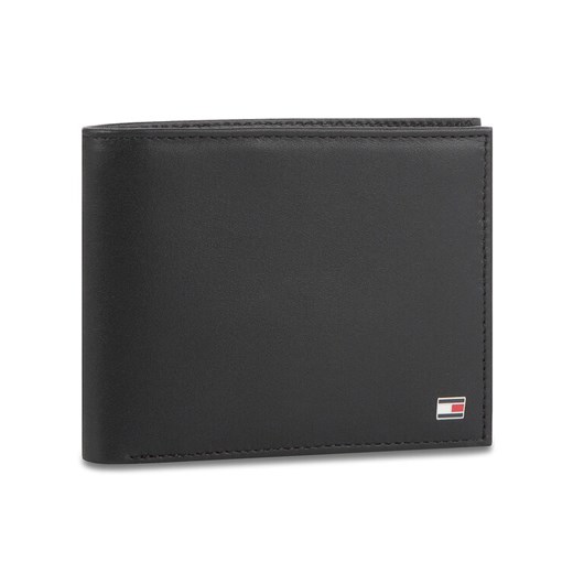 Duży Portfel Męski Tommy Hilfiger Eton Cc And Coin Pocket AM0AM00651 Czarny ze sklepu eobuwie.pl w kategorii Portfele męskie - zdjęcie 182059918