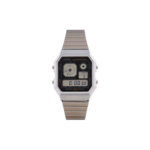 Zegarek Casio A130WE-1AEF Srebrny ze sklepu eobuwie.pl w kategorii Zegarki - zdjęcie 182059955