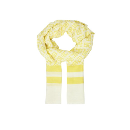 Szalik Tommy Hilfiger Beach Summer Mono Scarf AW0AW16030 Żółty ze sklepu eobuwie.pl w kategorii Szaliki i chusty damskie - zdjęcie 182059969