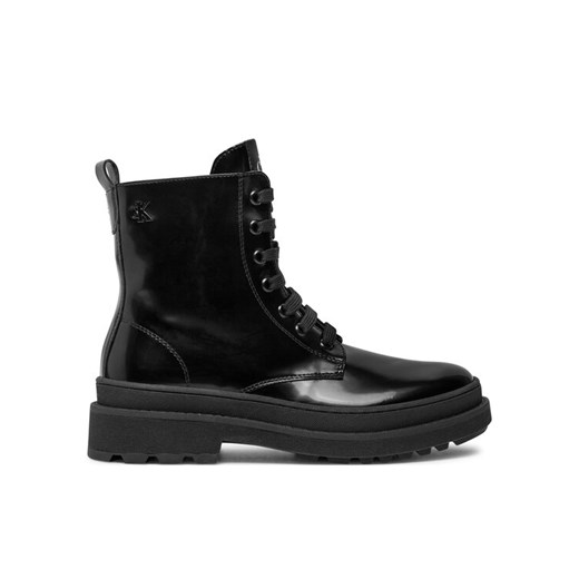 Trapery Calvin Klein Jeans Lace-Up Bootie V4A5-81031-1453 S Czarny ze sklepu eobuwie.pl w kategorii Buty zimowe dziecięce - zdjęcie 182060046