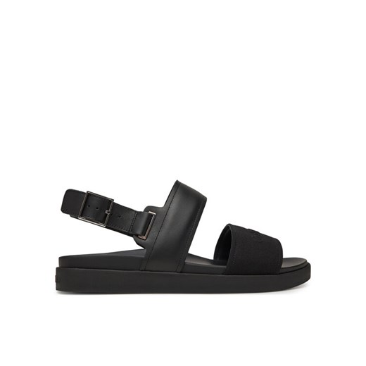 Sandały Calvin Klein Back Strap W/ Buckle Logo HM0HM01742 Czarny ze sklepu eobuwie.pl w kategorii Sandały męskie - zdjęcie 182060085