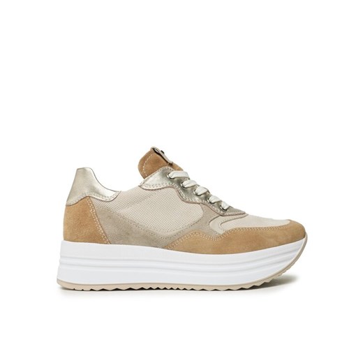 Sneakersy Nero Giardini E306375D Brązowy ze sklepu eobuwie.pl w kategorii Buty sportowe damskie - zdjęcie 182060159