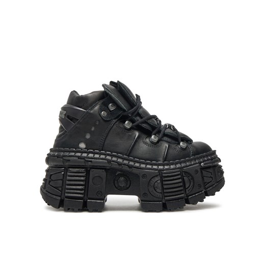 Sneakersy NEW ROCK M-WALL106-S12 Czarny ze sklepu eobuwie.pl w kategorii Botki - zdjęcie 182060207