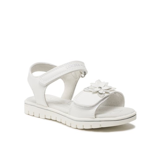 Sandały Lumberjack SANDAL WITH FLOWER Biały ze sklepu eobuwie.pl w kategorii Sandały dziecięce - zdjęcie 182060216