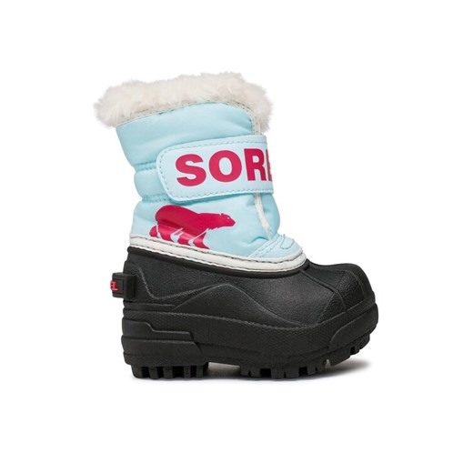 Śniegowce Sorel Toddler Snow Commander NV1960-428 Błękitny ze sklepu eobuwie.pl w kategorii Buty zimowe dziecięce - zdjęcie 182060217