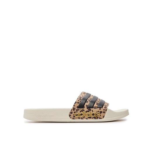 Klapki adidas adilette Shower Slides IG3682 Brązowy ze sklepu eobuwie.pl w kategorii Klapki damskie - zdjęcie 182060426
