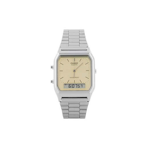 Zegarek Casio Vintage AQ-230A-9AMQYES Srebrny ze sklepu eobuwie.pl w kategorii Zegarki - zdjęcie 182060545