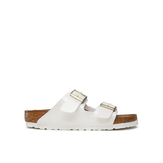 Klapki Birkenstock Arizona 1005294 Biały ze sklepu eobuwie.pl w kategorii Klapki damskie - zdjęcie 182060606