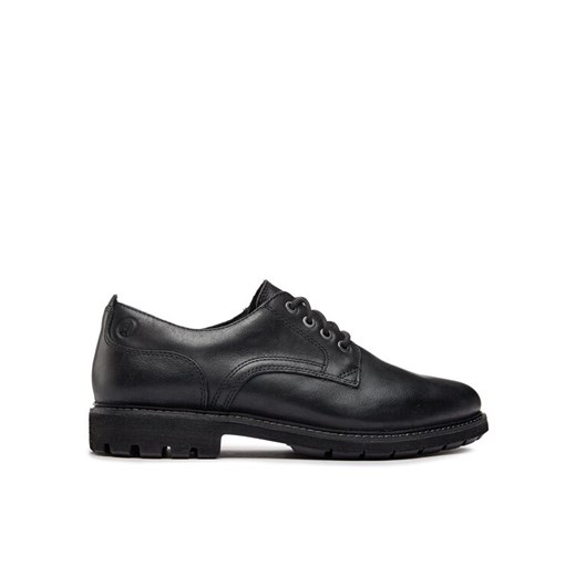 Półbuty Clarks Batcombe Tie 261734347 Czarny ze sklepu eobuwie.pl w kategorii Półbuty męskie - zdjęcie 182060619