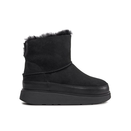 Śniegowce FitFlop Gen-Ff Shearling GS6-090 Czarny ze sklepu eobuwie.pl w kategorii Śniegowce damskie - zdjęcie 182060667