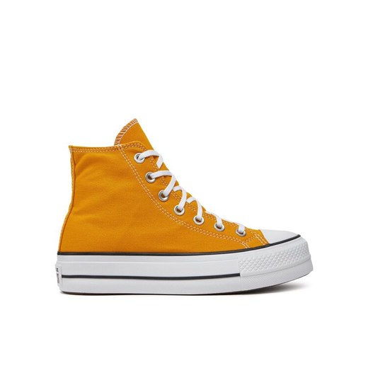 Trampki Converse Chuck Taylor All Star Lift Platform HI A06506C Żółty ze sklepu eobuwie.pl w kategorii Trampki damskie - zdjęcie 182060679