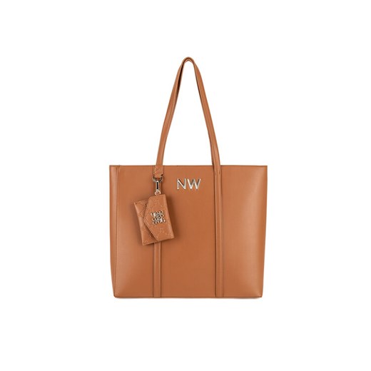 Torebka Nine West LX10047 Brązowy ze sklepu eobuwie.pl w kategorii Torby Shopper bag - zdjęcie 182060726