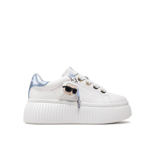 Sneakersy KARL LAGERFELD KL42376T Biały ze sklepu eobuwie.pl w kategorii Buty sportowe damskie - zdjęcie 182060875