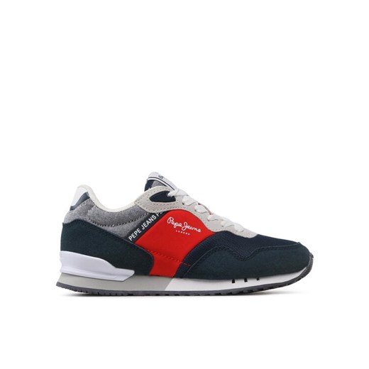 Sneakersy Pepe Jeans London B Brighton PBS30552 Granatowy ze sklepu eobuwie.pl w kategorii Buty sportowe dziecięce - zdjęcie 182060876