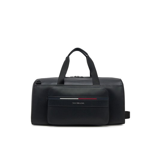 Torba Tommy Hilfiger Th Foundation Duffle AM0AM13364 Czarny ze sklepu eobuwie.pl w kategorii Torby sportowe - zdjęcie 182060979