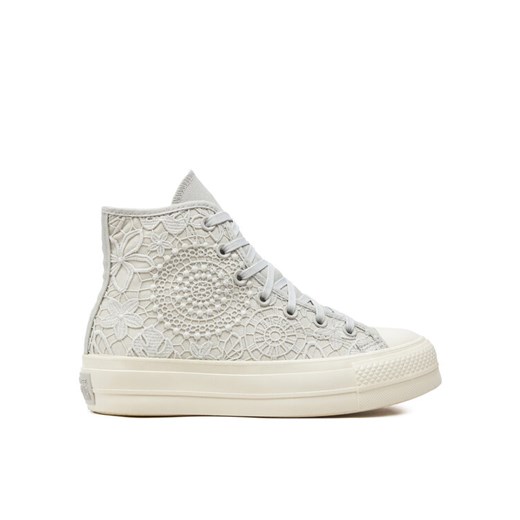Trampki Converse Chuck Taylor All Star Lift Platform Butterflies A07538C Biały ze sklepu eobuwie.pl w kategorii Trampki damskie - zdjęcie 182061005