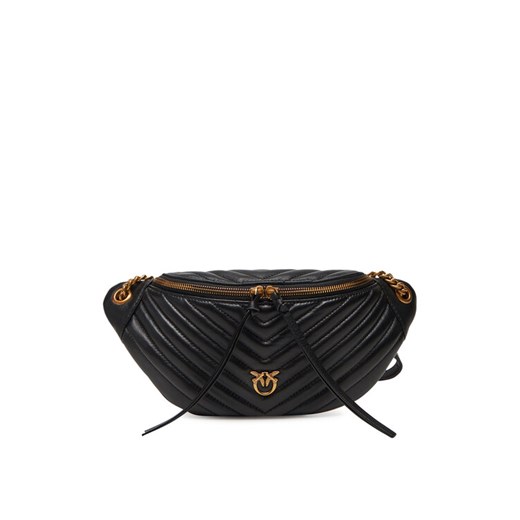 Saszetka nerka PINKO Love Classic Bum Maxi PE 25 PLTT 105311 A0GK Czarny ze sklepu eobuwie.pl w kategorii Nerki - zdjęcie 182061077