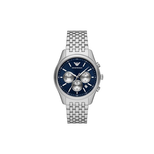 Zegarek Emporio Armani Antonio AR11582 Srebrny ze sklepu eobuwie.pl w kategorii Zegarki - zdjęcie 182061088