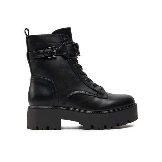 Botki Guess Vaires FLTSOM ELE10 Czarny ze sklepu eobuwie.pl w kategorii Workery damskie - zdjęcie 182061128