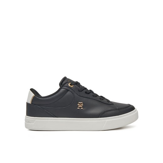 Sneakersy Tommy Hilfiger Essential Chic Court Sneaker FW0FW08322 Czarny ze sklepu eobuwie.pl w kategorii Buty sportowe damskie - zdjęcie 182061159