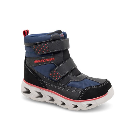 Trzewiki Skechers 405052N/NVBK Granatowy ze sklepu eobuwie.pl w kategorii Buty zimowe dziecięce - zdjęcie 182061169