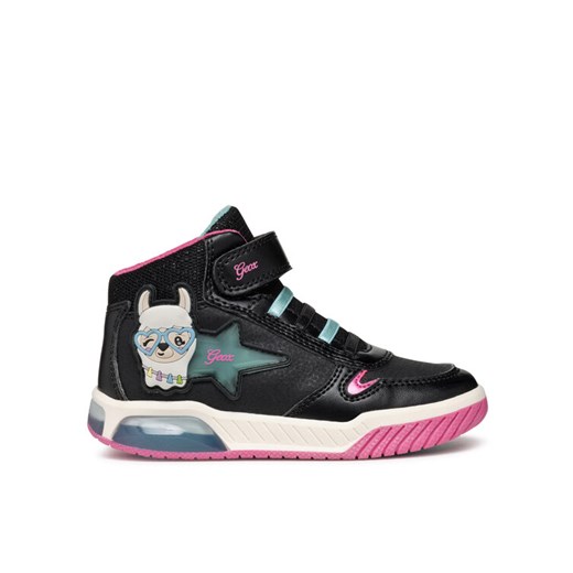 Sneakersy Geox J Inek Girl J36ASC 0CENF C9B4A D Czarny ze sklepu eobuwie.pl w kategorii Buty sportowe dziecięce - zdjęcie 182061277