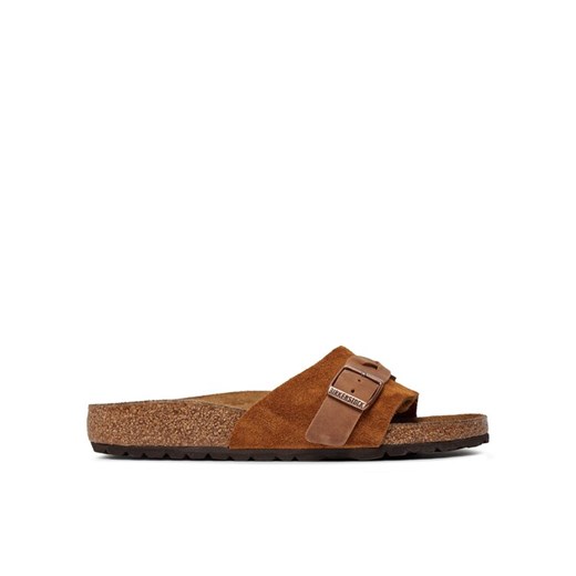 Klapki Birkenstock Oita Braided 1026742 Brązowy ze sklepu eobuwie.pl w kategorii Klapki damskie - zdjęcie 182061286