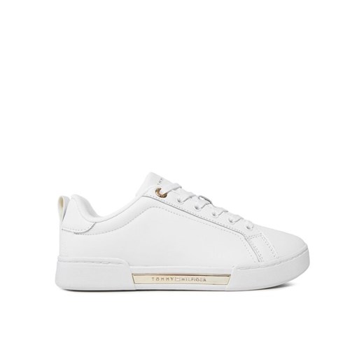 Sneakersy Tommy Hilfiger Chique Court Sneaker FW0FW07634 Biały ze sklepu eobuwie.pl w kategorii Trampki damskie - zdjęcie 182061436
