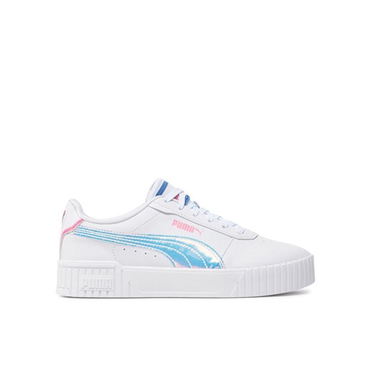 Sneakersy Puma Carina 2.0 Deep Dive Jr 396545-01 Biały ze sklepu eobuwie.pl w kategorii Trampki dziecięce - zdjęcie 182061438