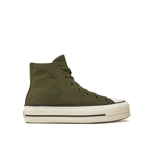 Trampki Converse Chuck Taylor All Star Lift Platform Hi A11144C Zielony ze sklepu eobuwie.pl w kategorii Trampki damskie - zdjęcie 182061517