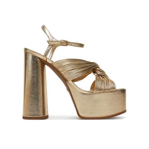 Sandały MICHAEL Michael Kors Alessia 40S5ASHS1M Złoty ze sklepu eobuwie.pl w kategorii Sandały damskie - zdjęcie 182061529