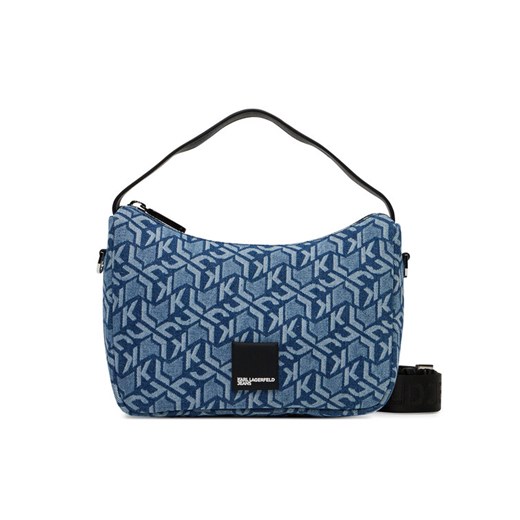 Torebka Karl Lagerfeld Jeans A2W30167 Niebieski ze sklepu eobuwie.pl w kategorii Listonoszki - zdjęcie 182061535