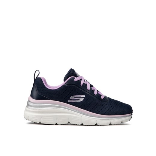 Sneakersy Skechers Make Moves 149277/NVLV Granatowy ze sklepu eobuwie.pl w kategorii Buty sportowe damskie - zdjęcie 182061558