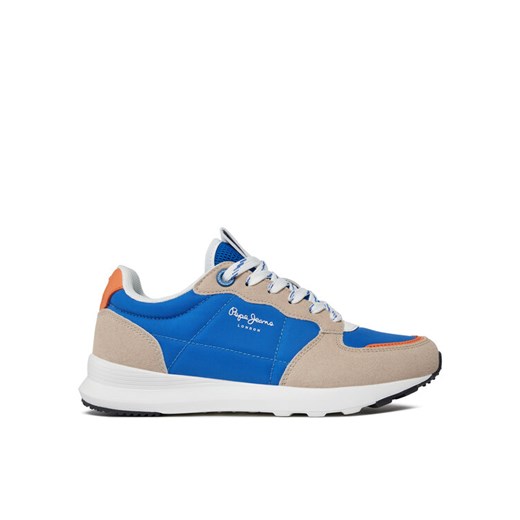Sneakersy Pepe Jeans York Mix B PBS30561 Niebieski ze sklepu eobuwie.pl w kategorii Buty sportowe dziecięce - zdjęcie 182061599