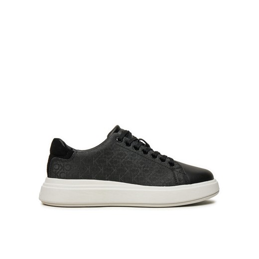 Sneakersy Calvin Klein Cupsole Lace Up Mono HW0HW02445 Czarny ze sklepu eobuwie.pl w kategorii Buty sportowe damskie - zdjęcie 182061886