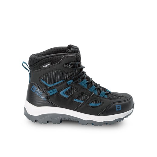 Trekkingi Jack Wolfskin Vojo Texapore Mid K 4042181 Czarny ze sklepu eobuwie.pl w kategorii Buty trekkingowe dziecięce - zdjęcie 182062029