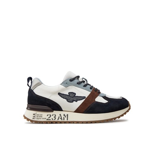 Sneakersy Aeronautica Militare 241SC265CT3298 Granatowy ze sklepu eobuwie.pl w kategorii Buty sportowe męskie - zdjęcie 182062155